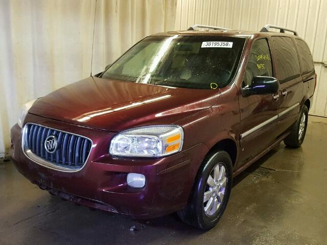 5GADV331X7D115024 - 2007 BUICK TERRAZA CX BURGUNDY photo 2