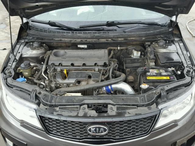 KNAFW6A38D5742981 - 2013 KIA FORTE SX GRAY photo 7