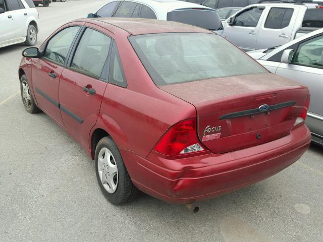 1FAFP33P83W208795 - 2003 FORD FOCUS LX BURGUNDY photo 3