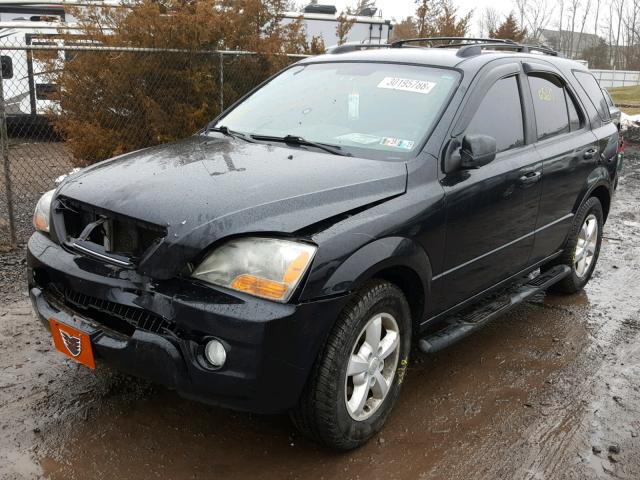 KNDJC736775671621 - 2007 KIA SORENTO EX BLACK photo 2