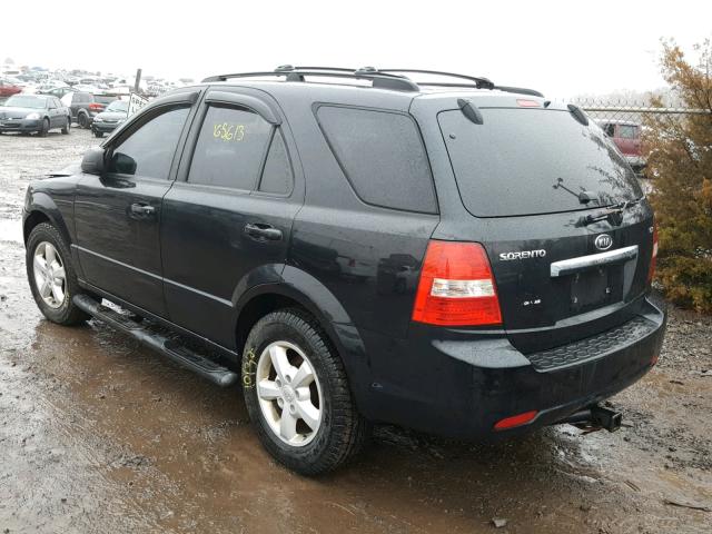 KNDJC736775671621 - 2007 KIA SORENTO EX BLACK photo 3