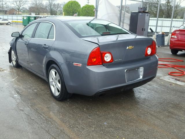 1G1ZG57B19F142156 - 2009 CHEVROLET MALIBU LS ნაცრისფერი ფოტო 3