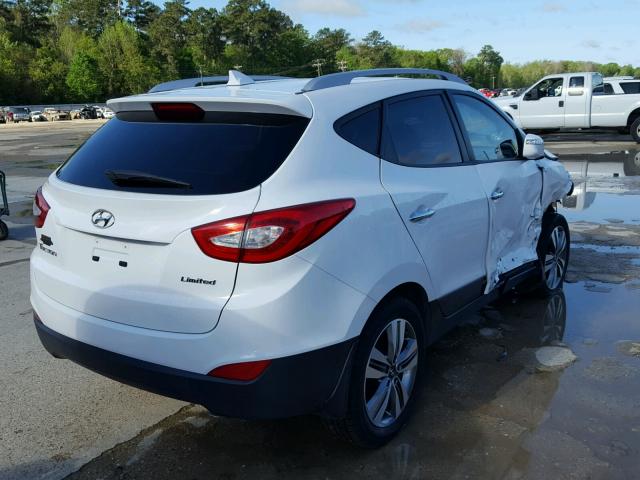 KM8JU3AG8FU091246 - 2015 HYUNDAI TUCSON LIM WHITE photo 4