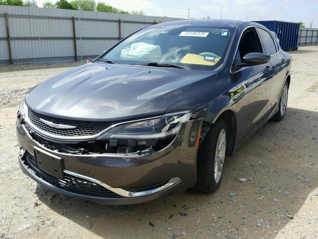 1C3CCCAB5FN608876 - 2015 CHRYSLER 200 LIMITE GRAY photo 2