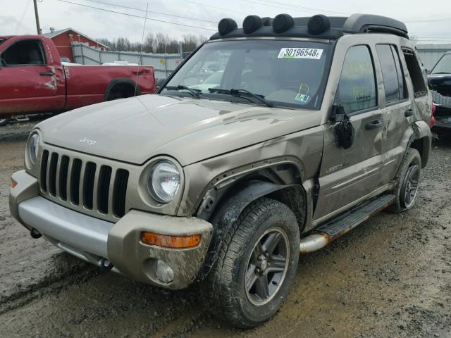 1J4GL38K43W623355 - 2003 JEEP LIBERTY RE TAN photo 2