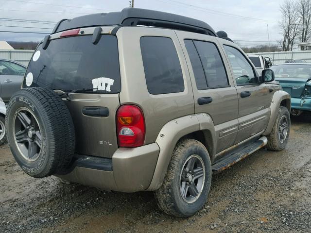 1J4GL38K43W623355 - 2003 JEEP LIBERTY RE TAN photo 4