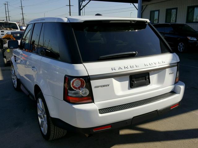 SALSF2D48DA806550 - 2013 LAND ROVER RANGE ROVE WHITE photo 3