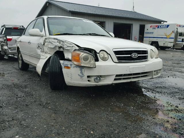 KNAGD126145352844 - 2004 KIA OPTIMA LX WHITE photo 1