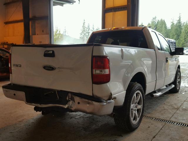 1FTPX12505FB15033 - 2005 FORD F150 WHITE photo 4