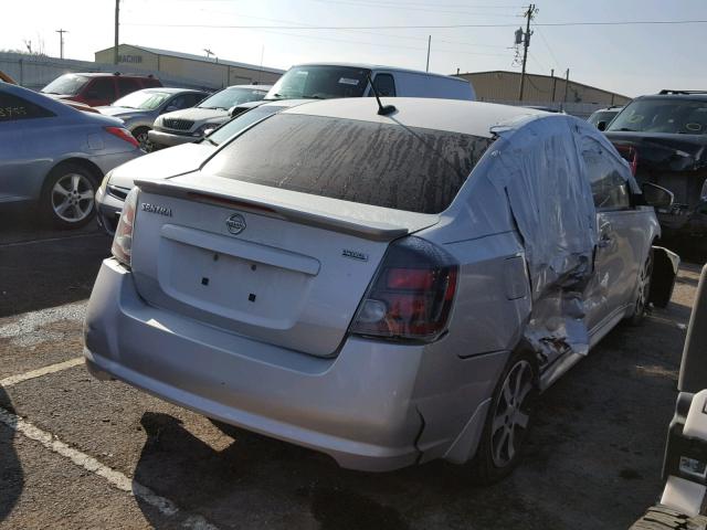 3N1AB6AP2CL775035 - 2012 NISSAN SENTRA 2.0 SILVER photo 4