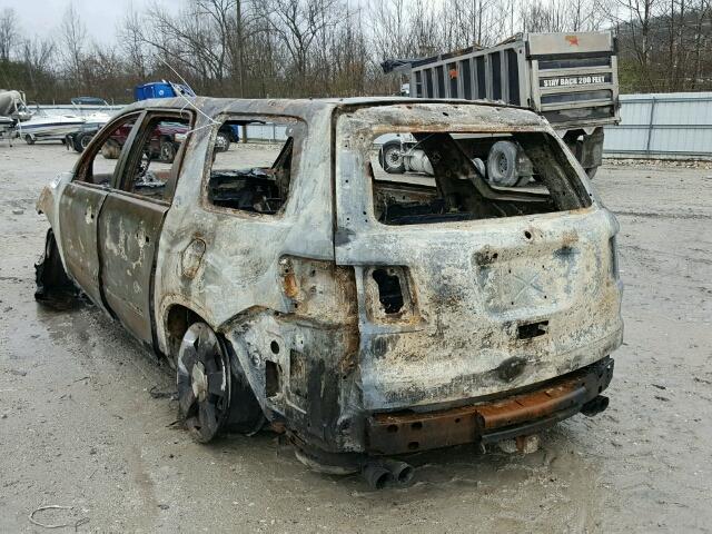 1GKEV23D59J155124 - 2009 GMC ACADIA SLT დამწვარი ფოტო 3