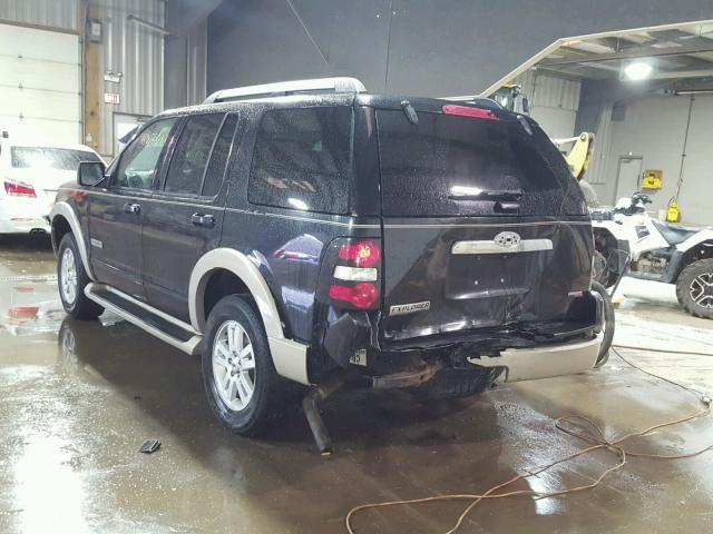 1FMEU74E97UA84584 - 2007 FORD EXPLORER E BLACK photo 3