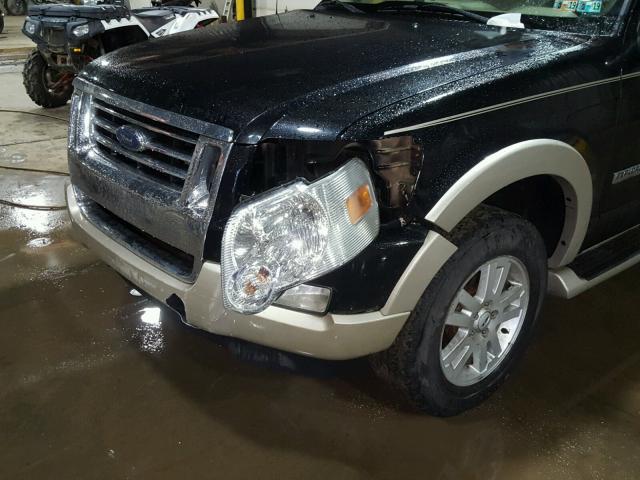 1FMEU74E97UA84584 - 2007 FORD EXPLORER E BLACK photo 9