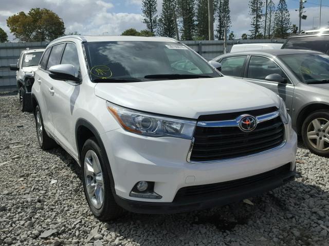 5TDYKRFH9GS130901 - 2016 TOYOTA HIGHLANDER WHITE photo 1