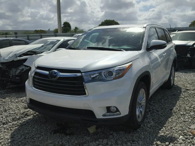 5TDYKRFH9GS130901 - 2016 TOYOTA HIGHLANDER WHITE photo 2