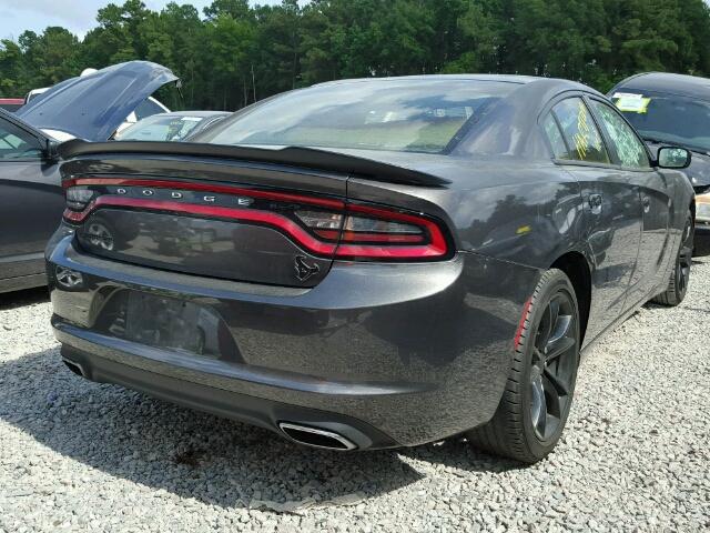 2C3CDXBG9GH251520 - 2016 DODGE CHARGER SE CHARCOAL photo 4