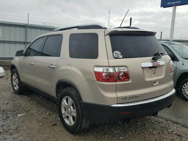 1GKER23D99J143594 - 2009 GMC ACADIA SLT ბეჟი ფოტო 3