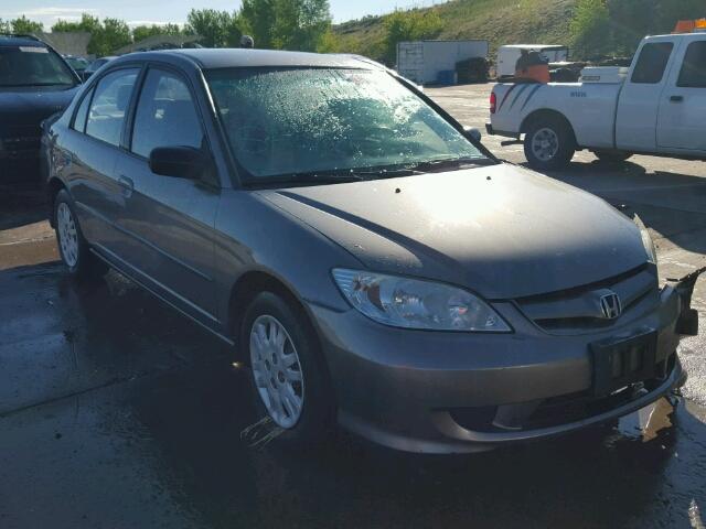 2HGES16574H622221 - 2004 HONDA CIVIC LX GRAY photo 1