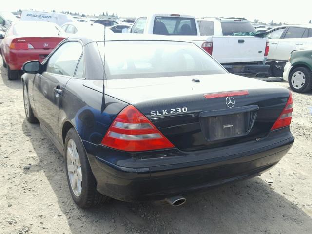 WDBKK49F61F205093 - 2001 MERCEDES-BENZ SLK 230 KO BLACK photo 3