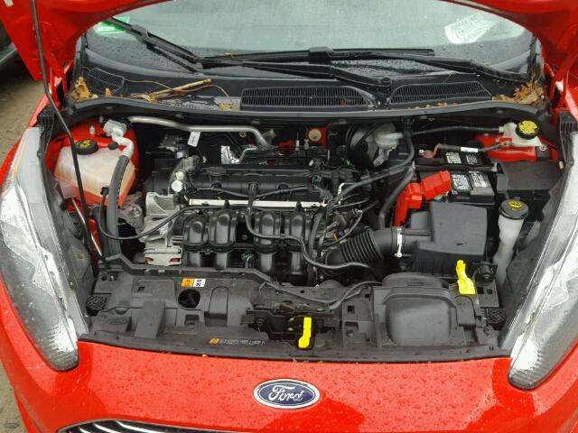 3FADP4BJ2EM202181 - 2014 FORD FIESTA SE RED photo 7