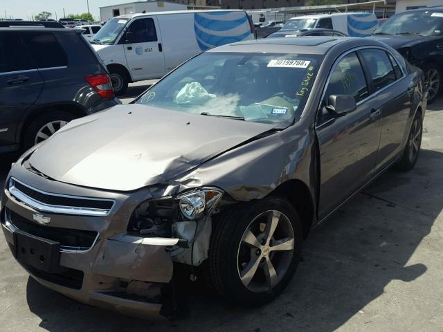 1G1ZC5E17BF338713 - 2011 CHEVROLET MALIBU 1LT ყავისფერი ფოტო 2