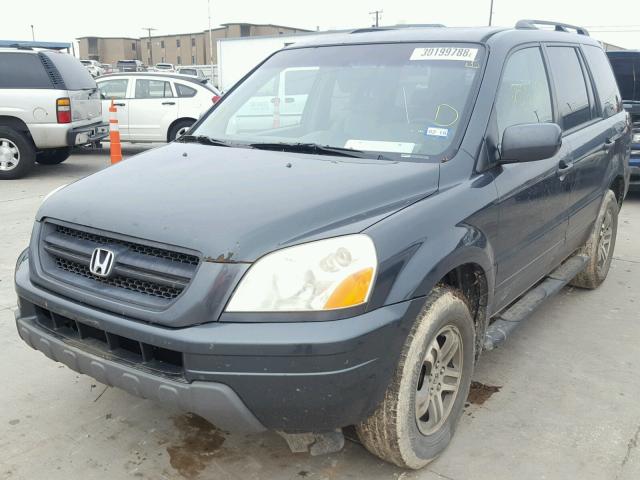 2HKYF18683H545340 - 2003 HONDA PILOT EXL GREEN photo 2