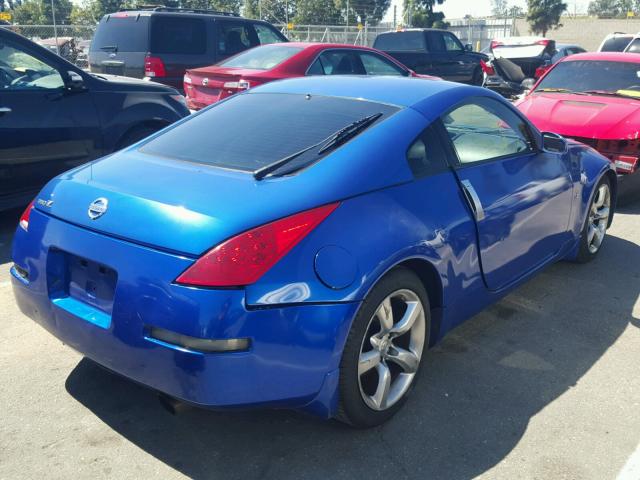 JN1AZ34E26M354124 - 2006 NISSAN 350Z COUPE BLUE photo 4