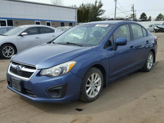 JF1GJAC61DH017744 - 2013 SUBARU IMPREZA PR BLUE photo 2