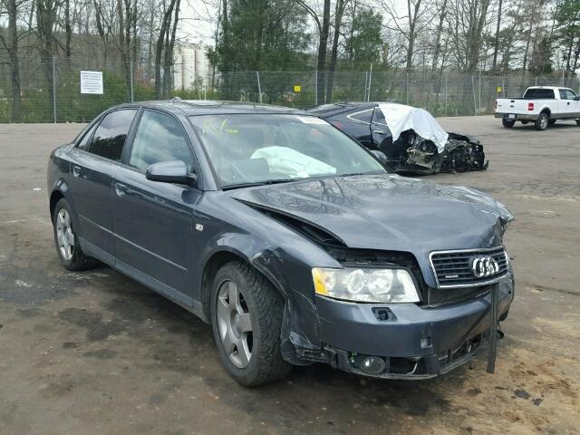 WAULC68E94A119850 - 2004 AUDI A4 1.8T QU GRAY photo 1