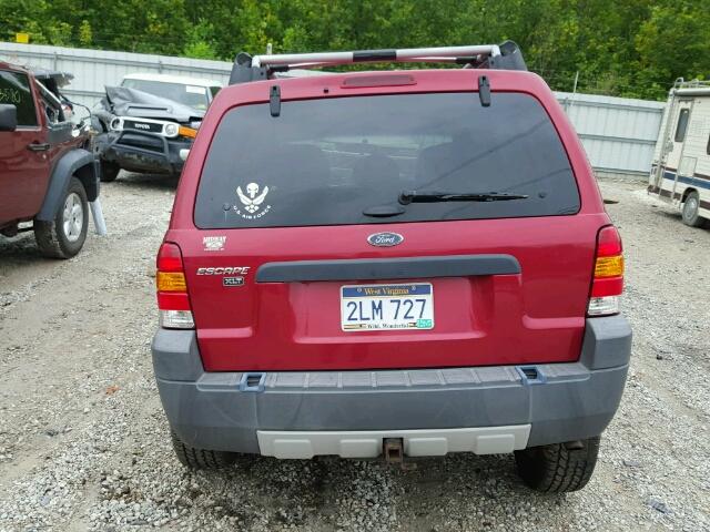 1FMYU93135KA69918 - 2005 FORD ESCAPE XLT MAROON photo 10