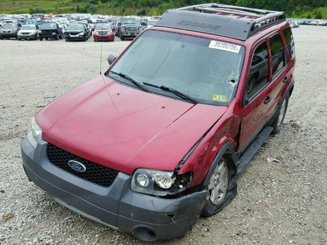 1FMYU93135KA69918 - 2005 FORD ESCAPE XLT MAROON photo 2