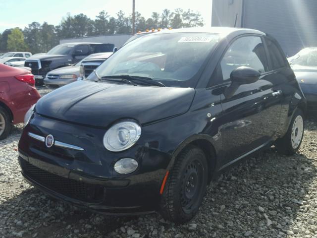 3C3CFFAR5CT269618 - 2012 FIAT 500 POP BLACK photo 2