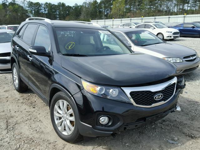 5XYKU4A28BG034673 - 2011 KIA SORENTO EX BLACK photo 1