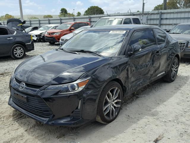 JTKJF5C78E3082292 - 2014 TOYOTA SCION TC BLACK photo 2