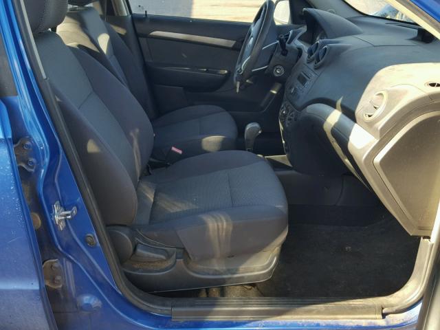 KL1TD56608B045425 - 2008 CHEVROLET AVEO BASE Niebieski zdjęcie 5