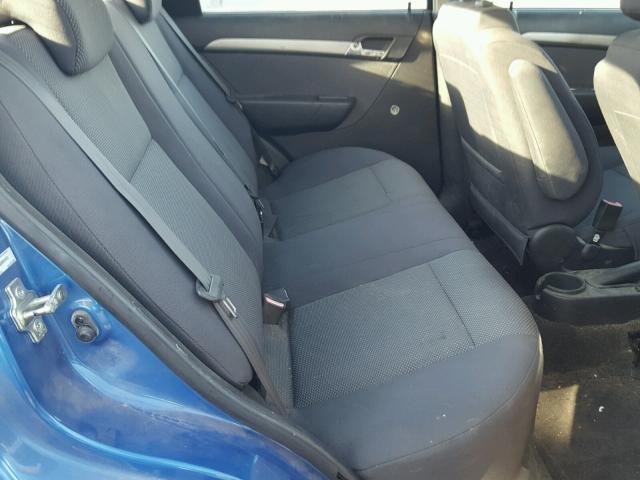 KL1TD56608B045425 - 2008 CHEVROLET AVEO BASE Niebieski zdjęcie 6