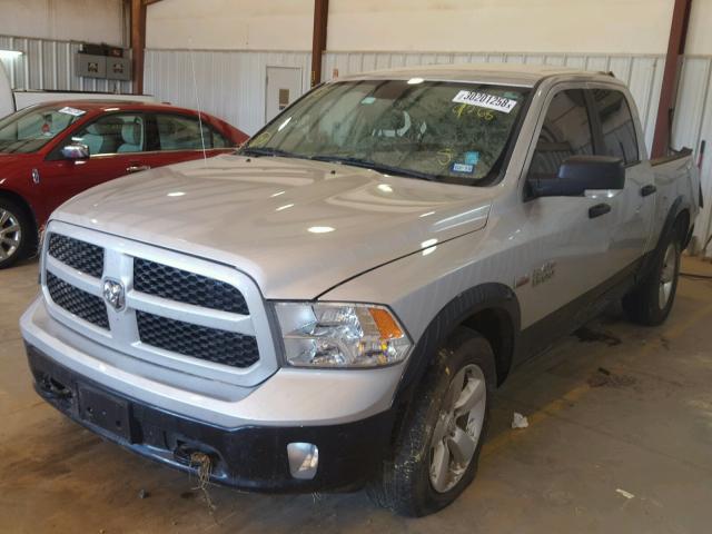 1C6RR6LT8FS639768 - 2015 RAM 1500 SLT SILVER photo 2