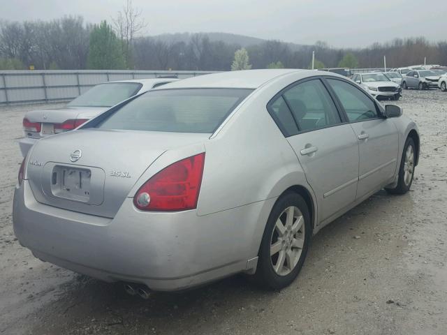 1N4BA41E64C900340 - 2004 NISSAN MAXIMA SE SILVER photo 4