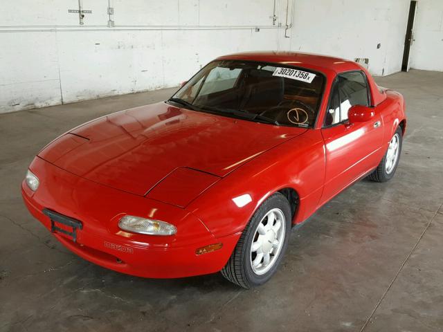 JM1NA3516L0116233 - 1990 MAZDA MX-5 MIATA RED photo 2