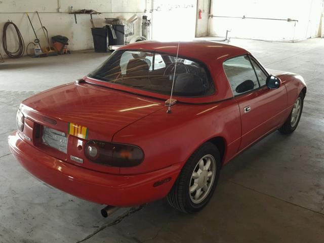 JM1NA3516L0116233 - 1990 MAZDA MX-5 MIATA RED photo 4