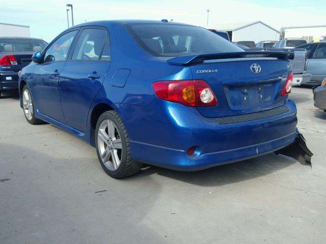 1NXBE40E19Z084571 - 2009 TOYOTA COROLLA XR 蓝色 照片 3