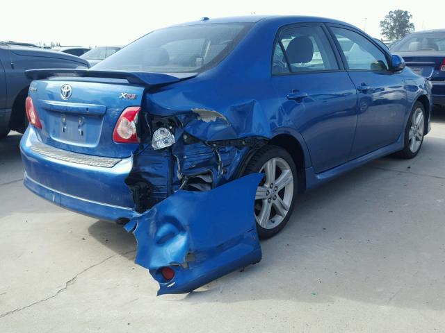 1NXBE40E19Z084571 - 2009 TOYOTA COROLLA XR 蓝色 照片 4