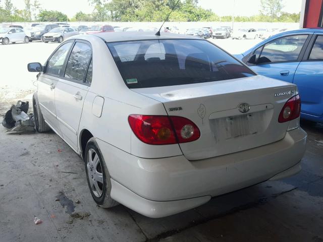 2T1BR32E03C110291 - 2003 TOYOTA COROLLA CE WHITE photo 3