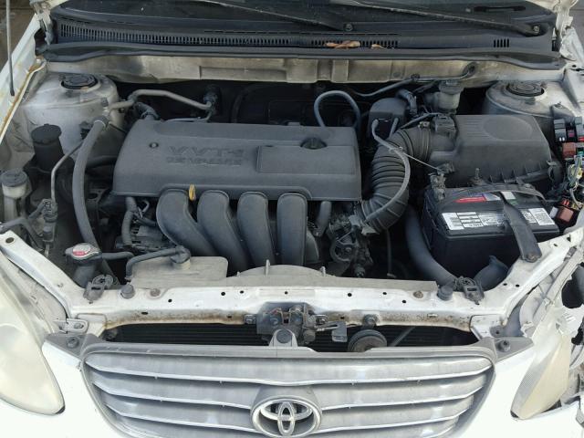 2T1BR32E03C110291 - 2003 TOYOTA COROLLA CE WHITE photo 7