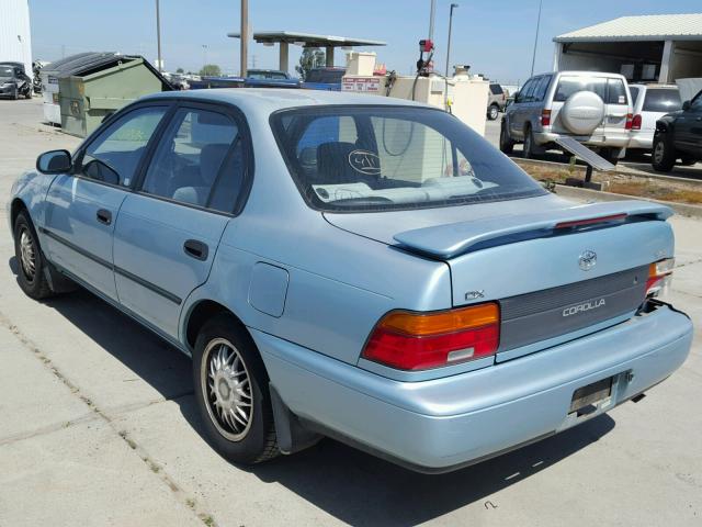 1NXAE09B9SZ350938 - 1995 TOYOTA COROLLA LE TURQUOISE photo 3