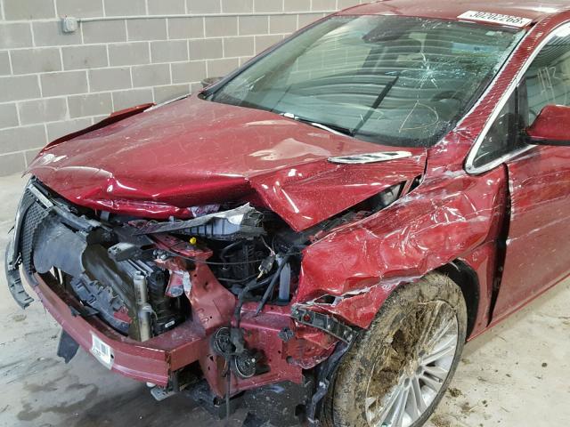 1G4PP5SK5D4176798 - 2013 BUICK VERANO RED photo 9