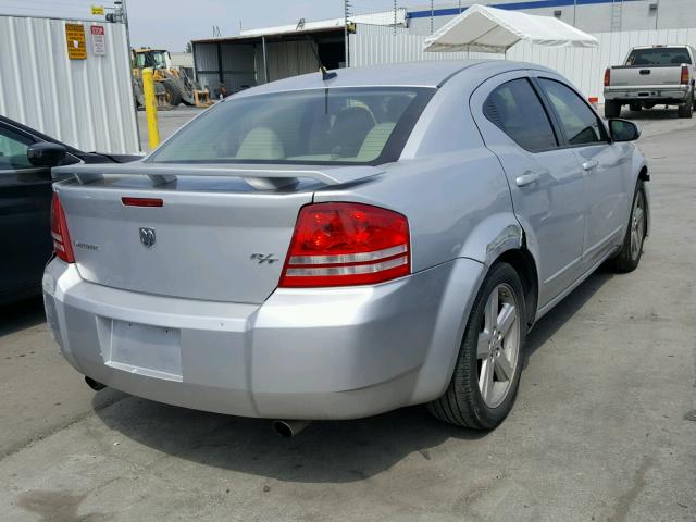 1B3LC76M98N107040 - 2008 DODGE AVENGER R/ SILVER photo 4