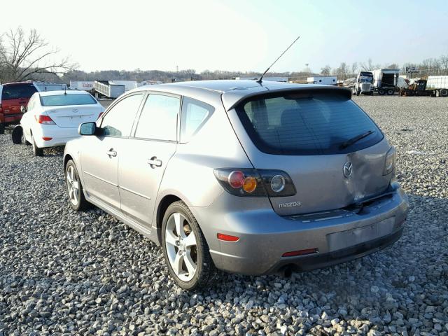 JM1BK143761420466 - 2006 MAZDA 3 HATCHBAC GRAY photo 3