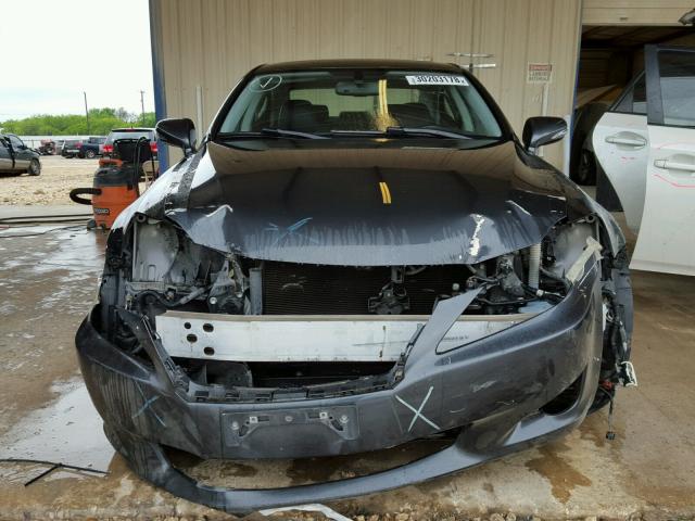 JTHBK262795094514 - 2009 LEXUS IS 250 GRAY photo 9