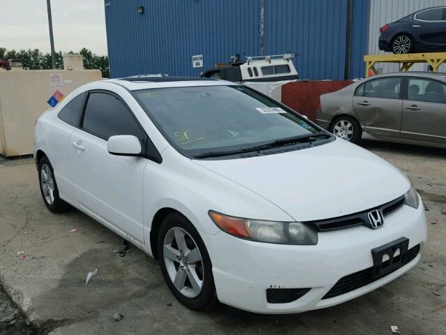 2HGFG12886H518135 - 2006 HONDA CIVIC EX WHITE photo 1